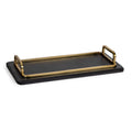 Regina Andrew GREYSON LEATHER RECTANGLE TRAY - Decorative Accents