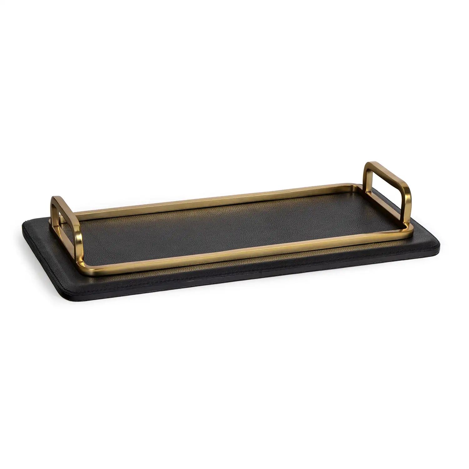Regina Andrew GREYSON LEATHER RECTANGLE TRAY - Decorative Accents