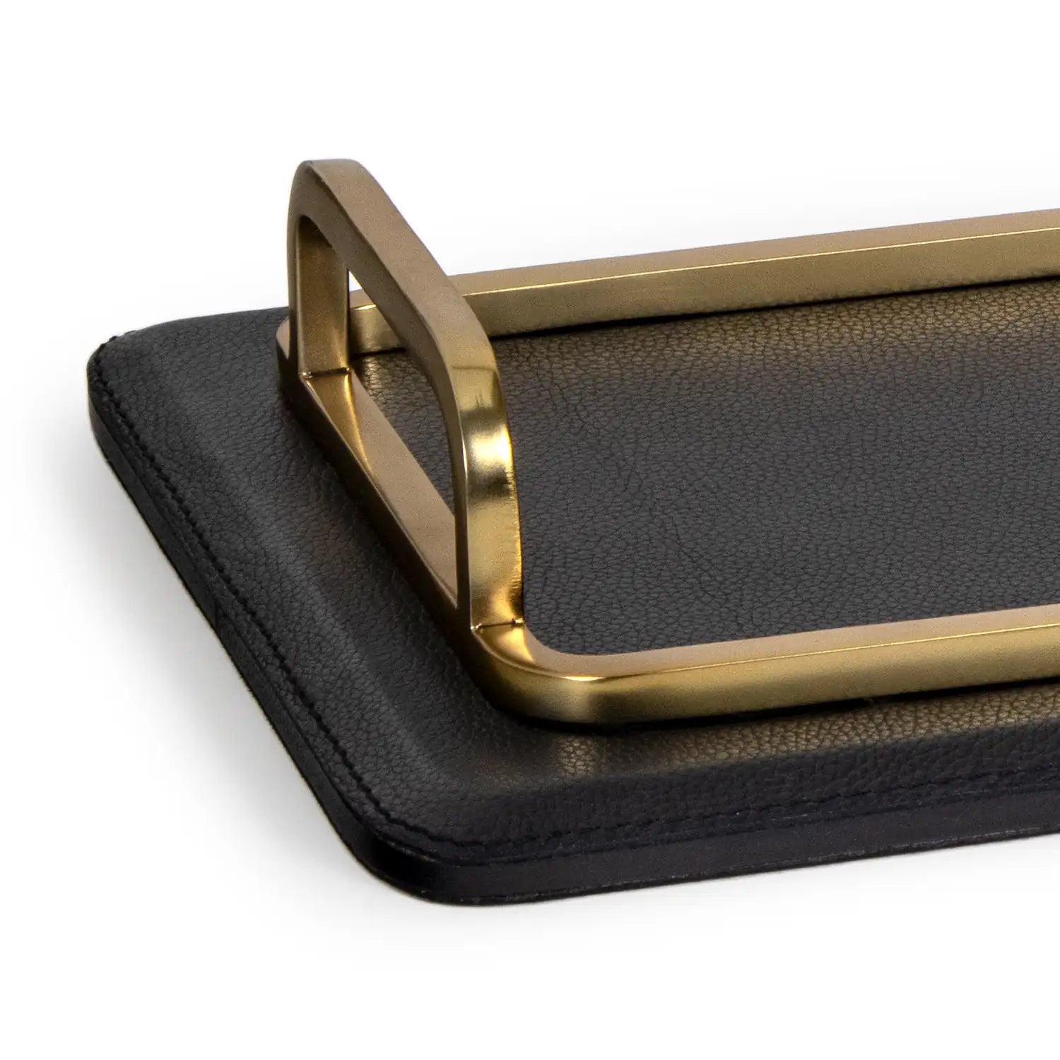 Regina Andrew GREYSON LEATHER RECTANGLE TRAY - Decorative Accents