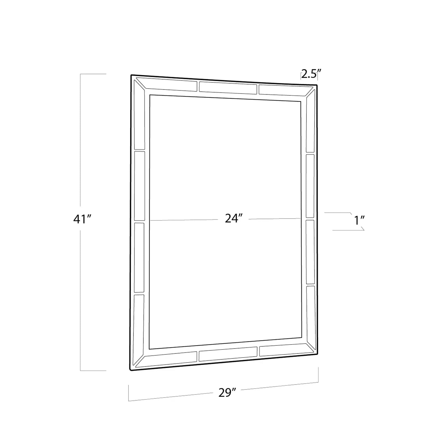 Regina Andrew PLAZA BEVELED MIRROR - Mirrors