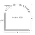 Regina Andrew KNOX LEATHER MANTLE MIRROR - Mirrors