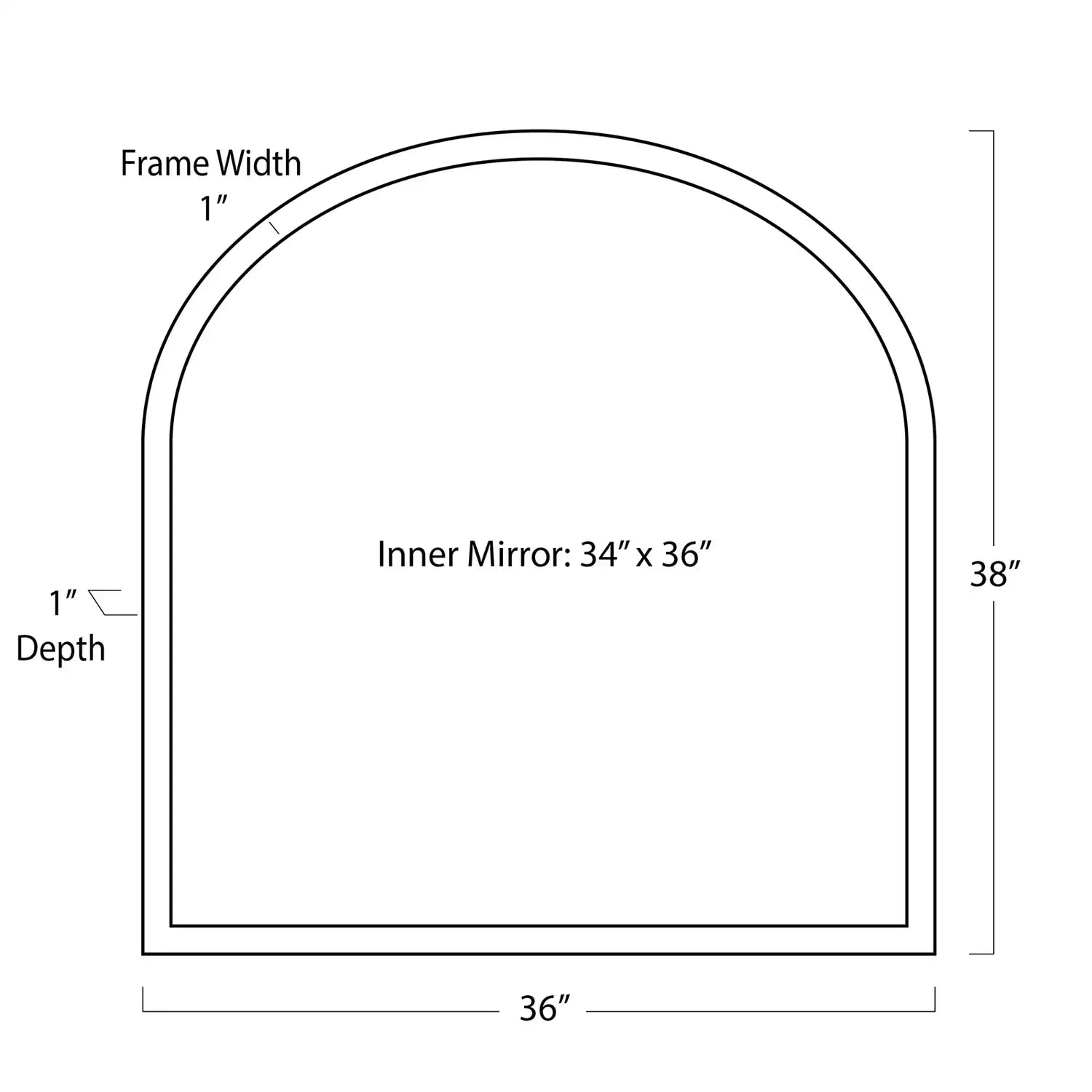 Regina Andrew KNOX LEATHER MANTLE MIRROR - Mirrors