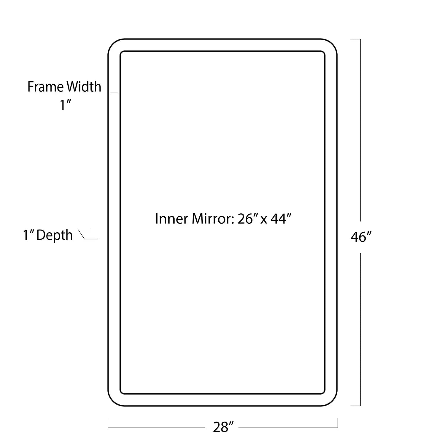 Regina Andrew KNOX LEATHER RECTANGLE MIRROR - Mirrors