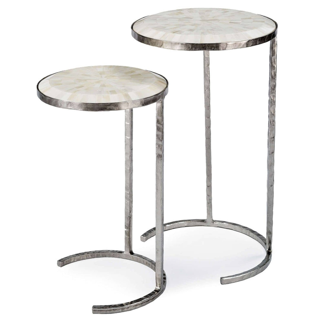 REGINA ANDREW BONE VENEER NESTING TABLES - Side