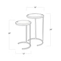 Regina Andrew BONE VENEER NESTING TABLES - Side
