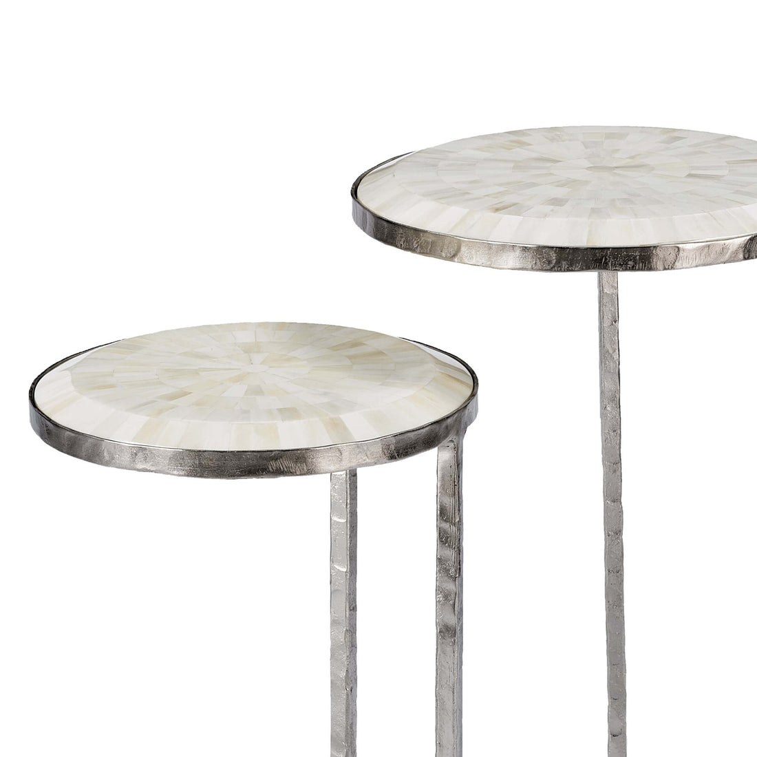 REGINA ANDREW BONE VENEER NESTING TABLES - Side