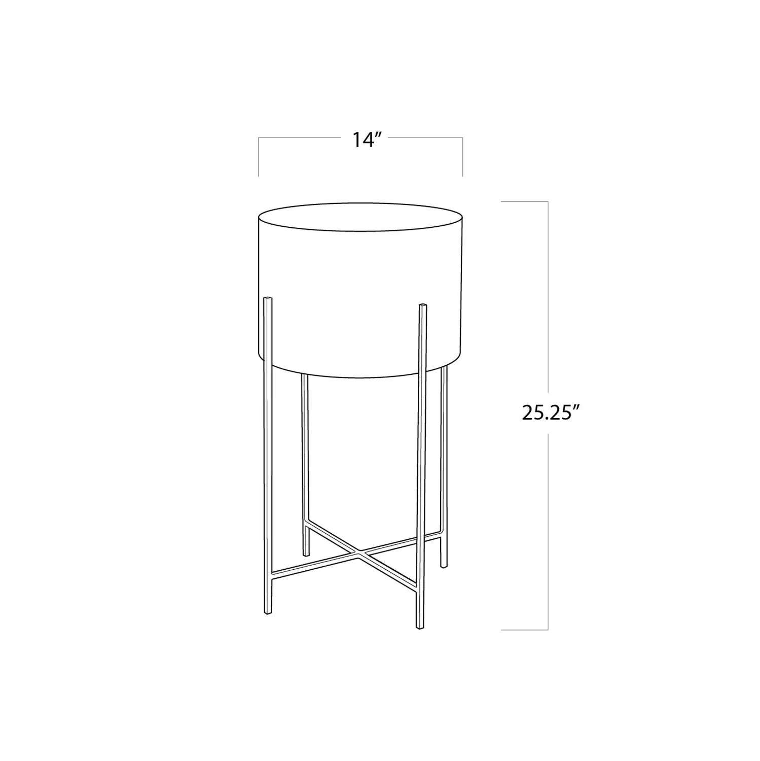 Regina Andrew BONE DRUM TABLE - Side