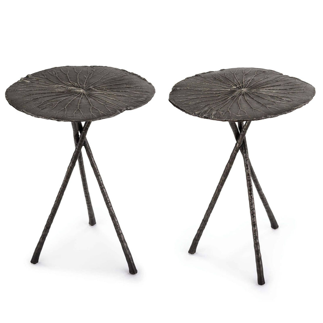 REGINA ANDREW LOTUS TABLE NICKEL - Side