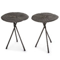 REGINA ANDREW LOTUS TABLE NICKEL - Side