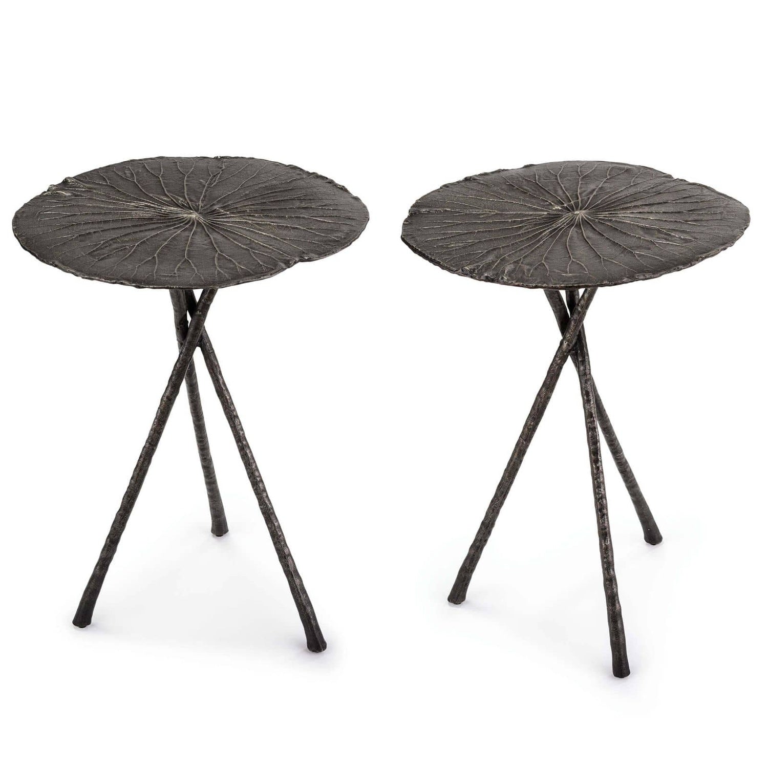 REGINA ANDREW LOTUS TABLE NICKEL - Side