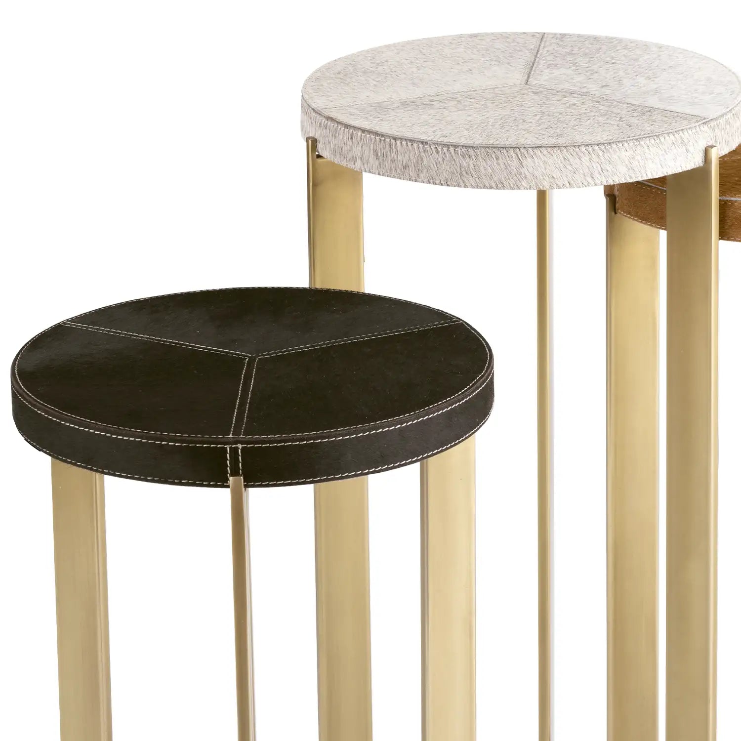 Regina Andrew ANDRES HAIR ON HIDE MIXER TABLE SET - Side
