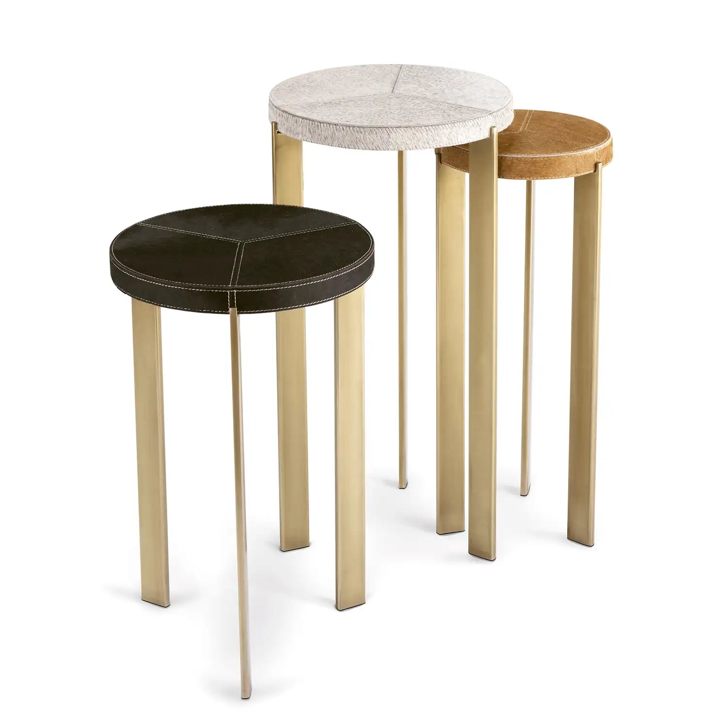 Regina Andrew ANDRES HAIR ON HIDE MIXER TABLE SET - Side
