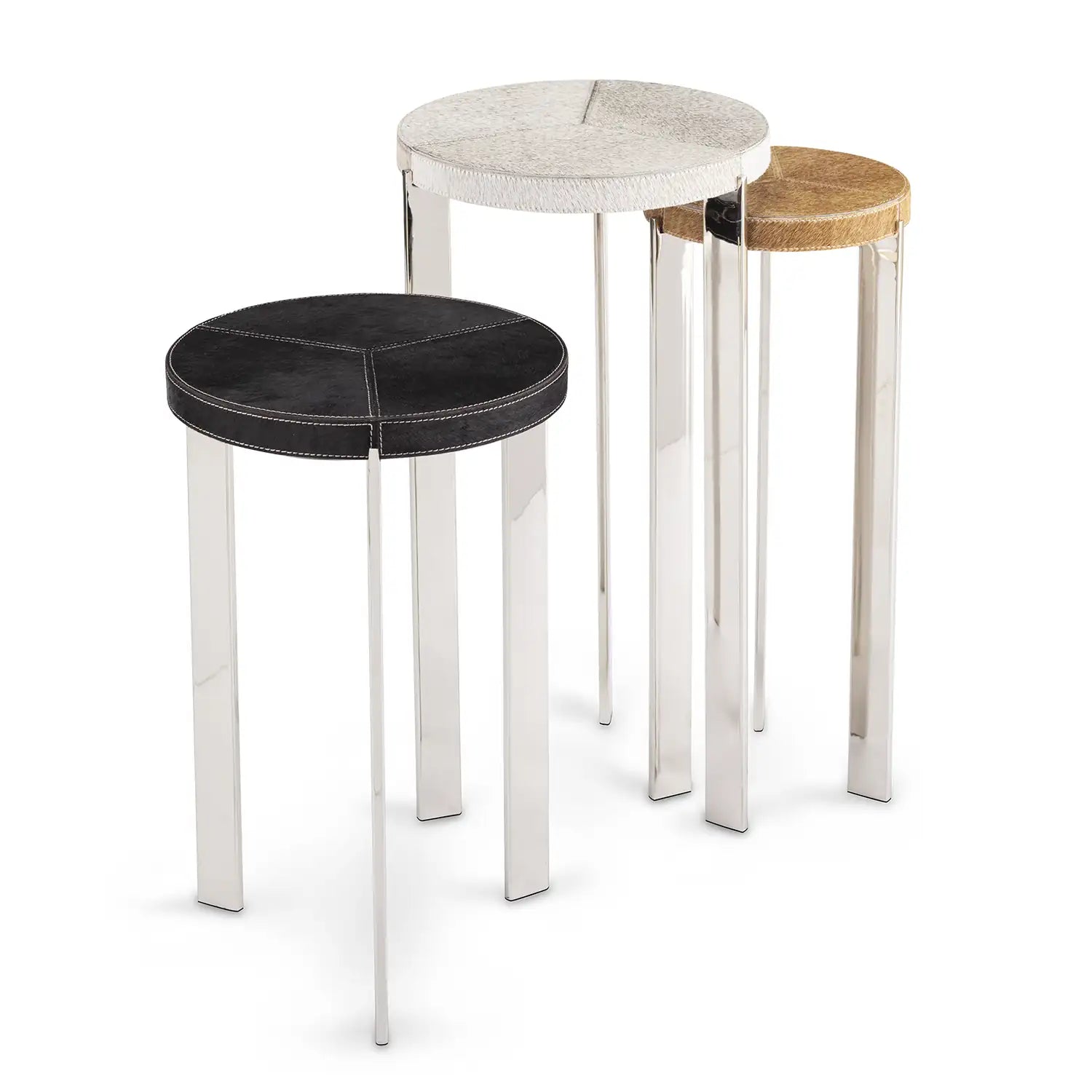 Regina Andrew ANDRES HAIR ON HIDE MIXER TABLE SET - Side