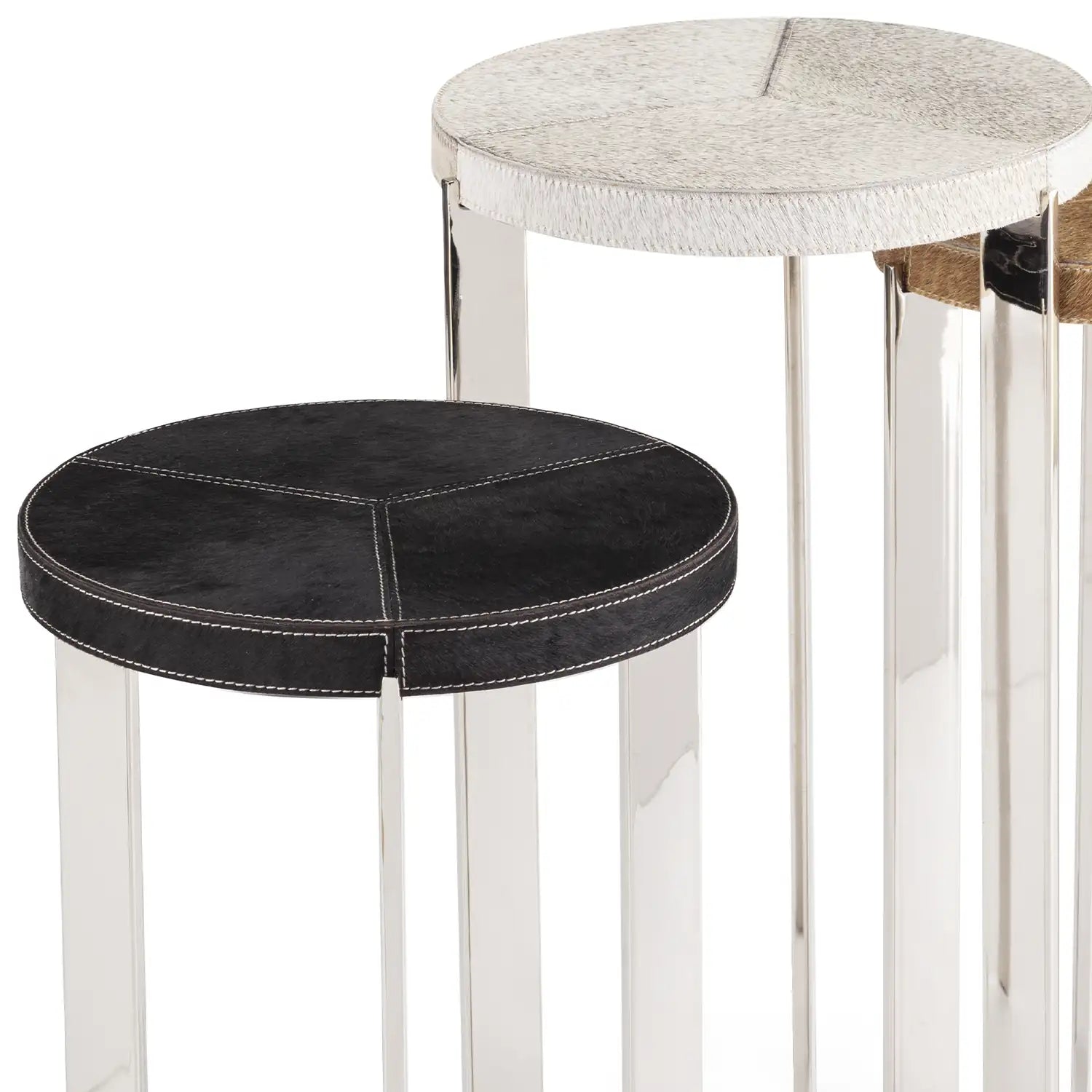 Regina Andrew ANDRES HAIR ON HIDE MIXER TABLE SET - Side