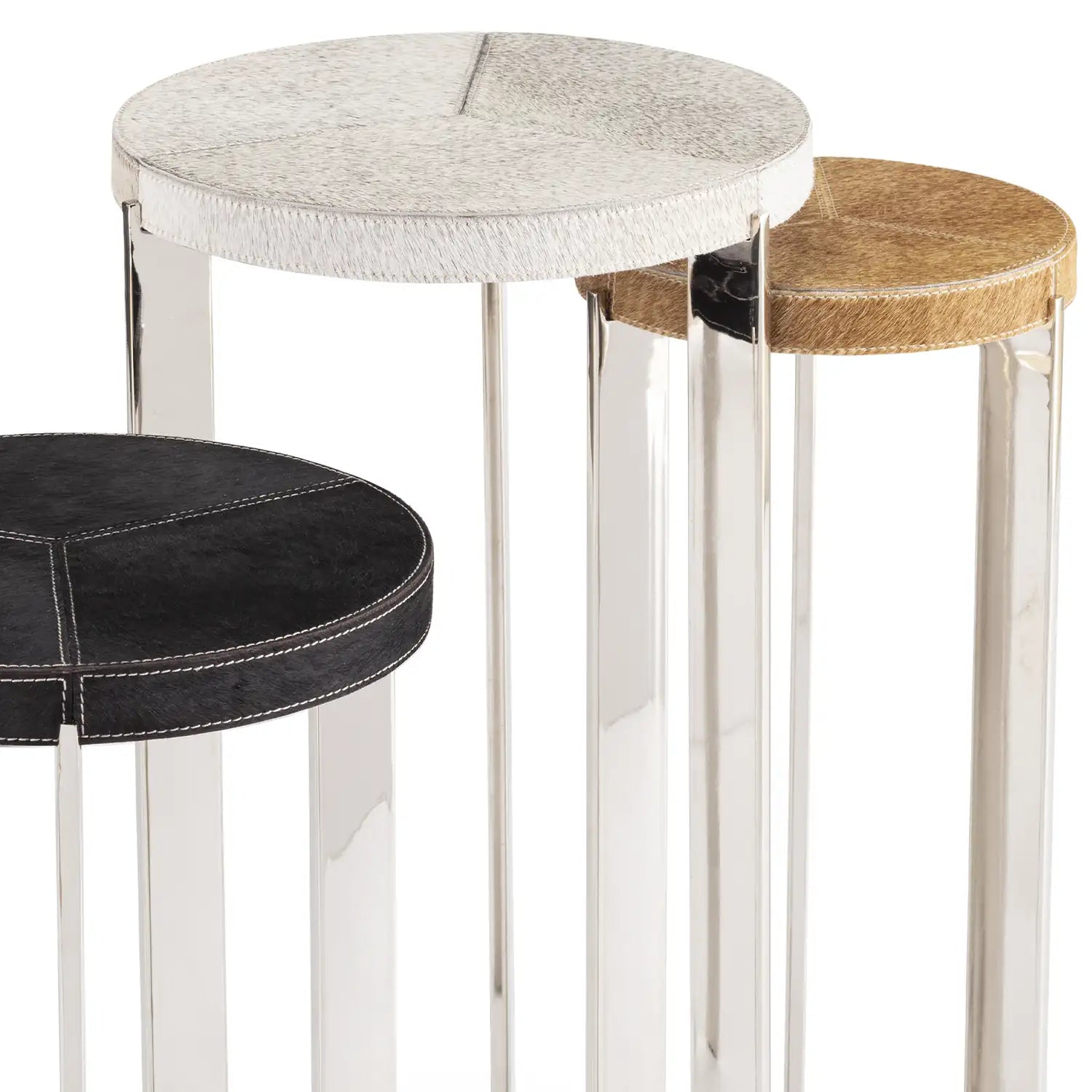 Regina Andrew ANDRES HAIR ON HIDE MIXER TABLE SET - Side