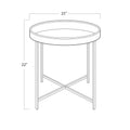 Regina Andrew DERBY LEATHER TRAY TABLE - Side