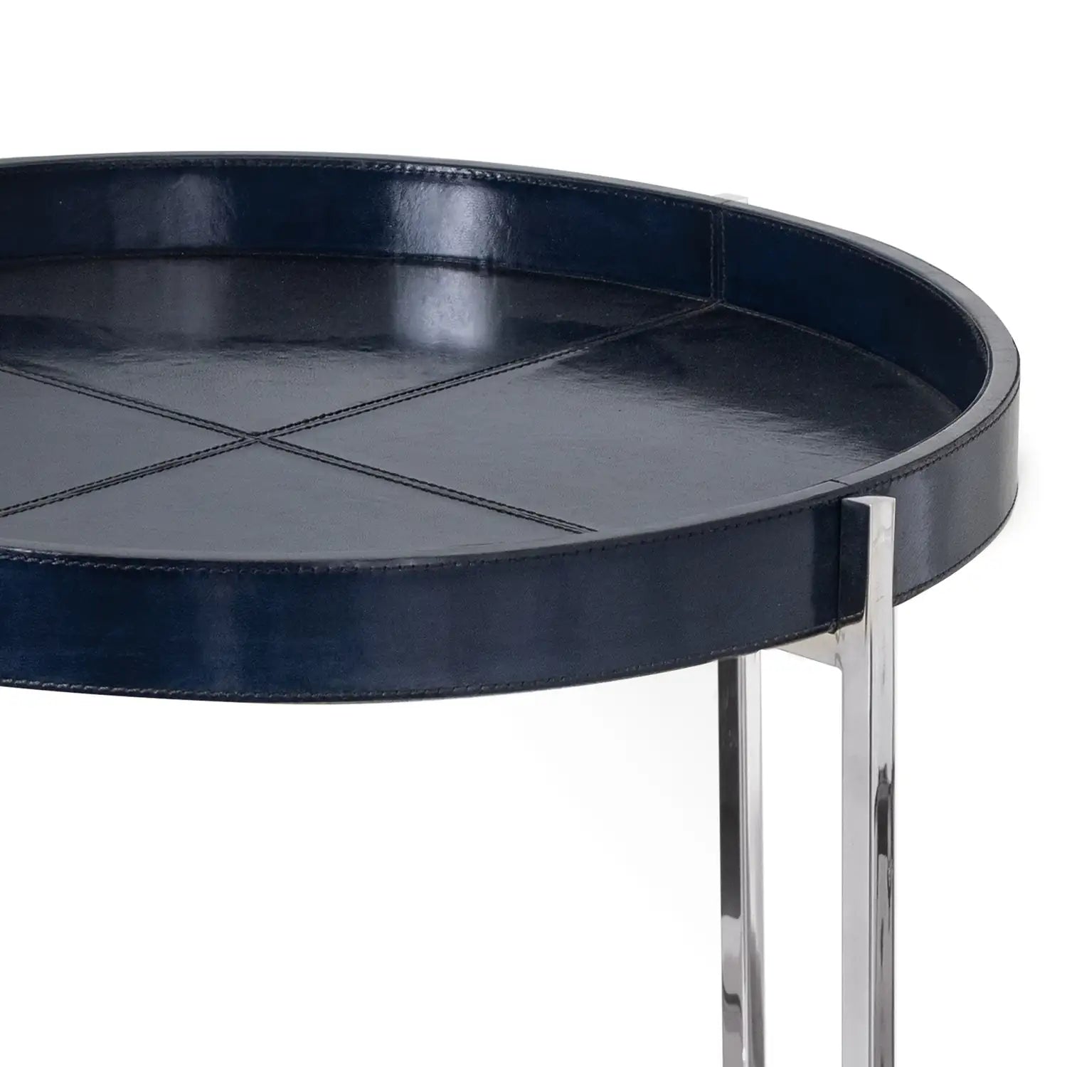 Regina Andrew DERBY LEATHER TRAY TABLE - Side