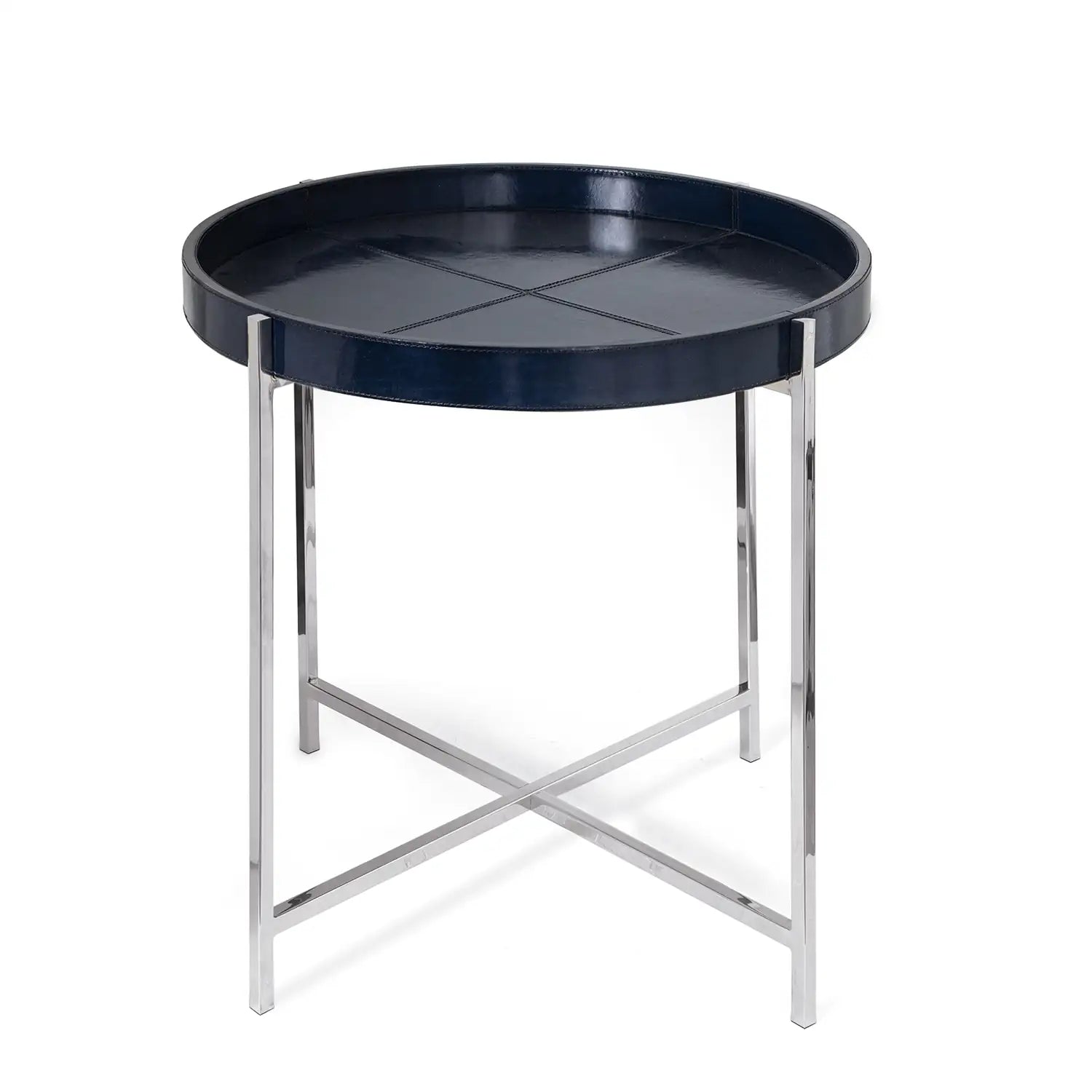 Regina Andrew DERBY LEATHER TRAY TABLE - Side