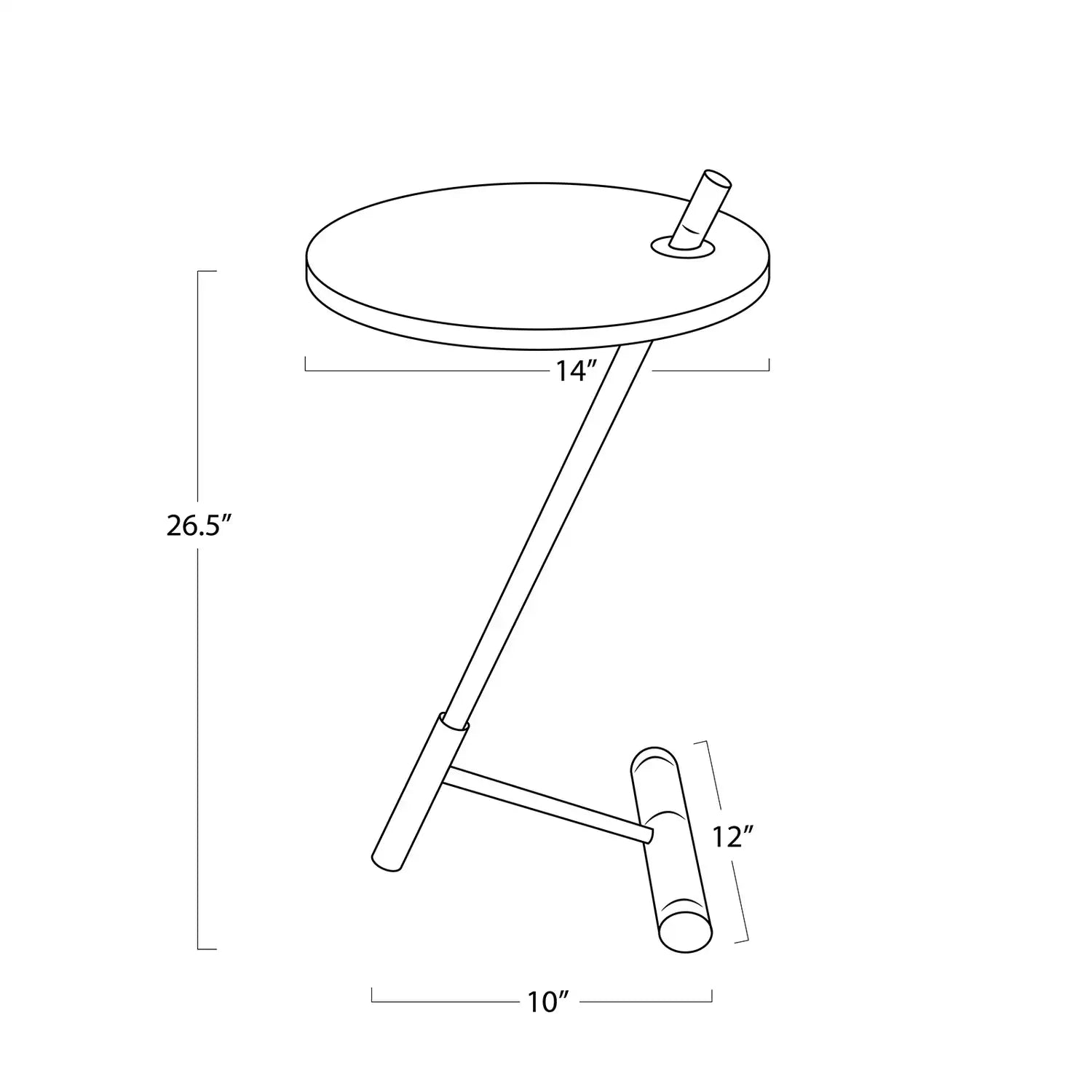 Regina Andrew SPYDER ACCENT TABLE - Side