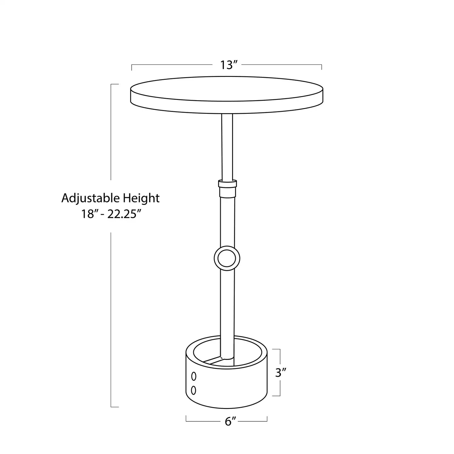 Regina Andrew MYLES ACCENT TABLE - Side