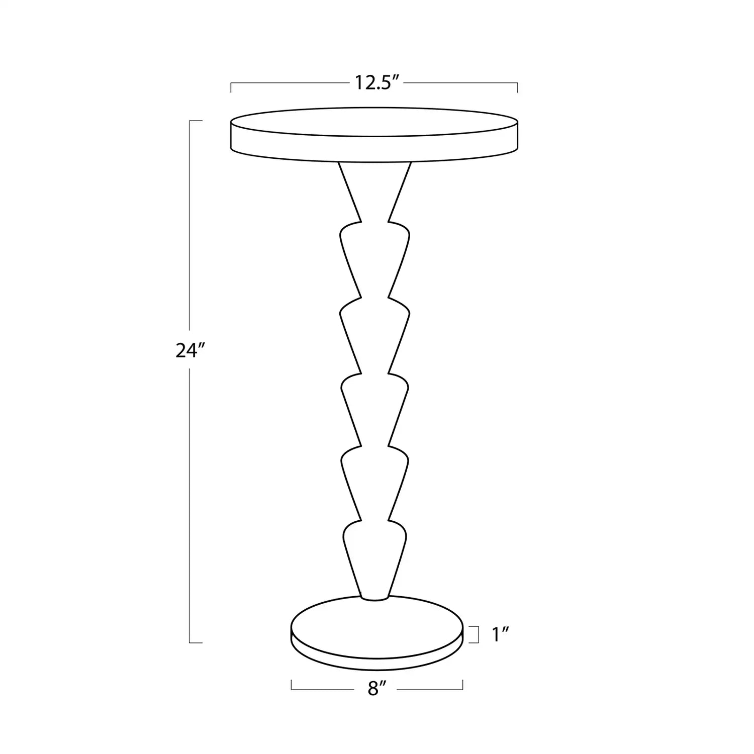 Regina Andrew PATRICIA JADE ACCENT TABLE - Side