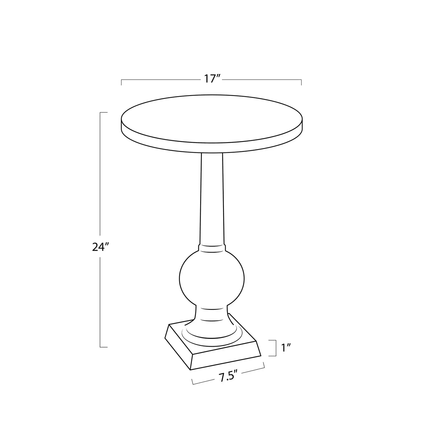 Regina Andrew STOWE ACCENT TABLE - Side