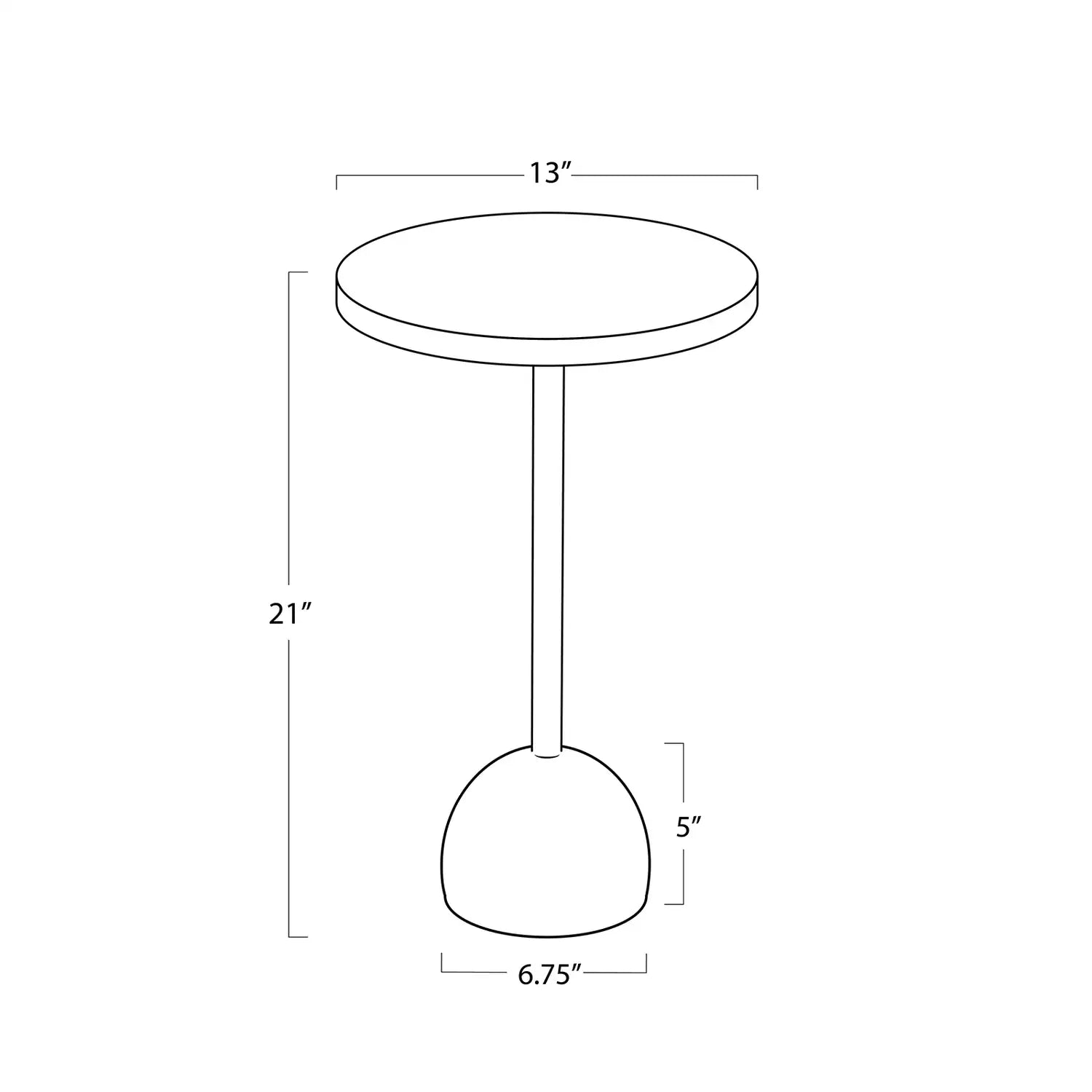Regina Andrew ARTHUR ACCENT TABLE - Side