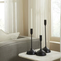 RENWIL CHAMBERS INDOOR ALUMINUM SET OF 3 TAPERED CANDLE HOLDER MATTE - Decorative Accents