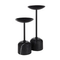 RENWIL UMA INDOOR IRON SET OF 2 PILLAR CANDLE HOLDER MATTE - Decorative Accents