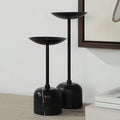 RENWIL UMA INDOOR IRON SET OF 2 PILLAR CANDLE HOLDER MATTE - Decorative Accents