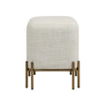RENWIL MELINE INDOOR IRON STOOL ANTIQUE - Benches, Ottoman, Stools