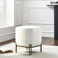 RENWIL MELINE INDOOR IRON STOOL ANTIQUE - Benches, Ottoman, Stools