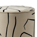 RENWIL RACHELLE INDOOR COTTON STOOL - Benches, Ottoman, Stools
