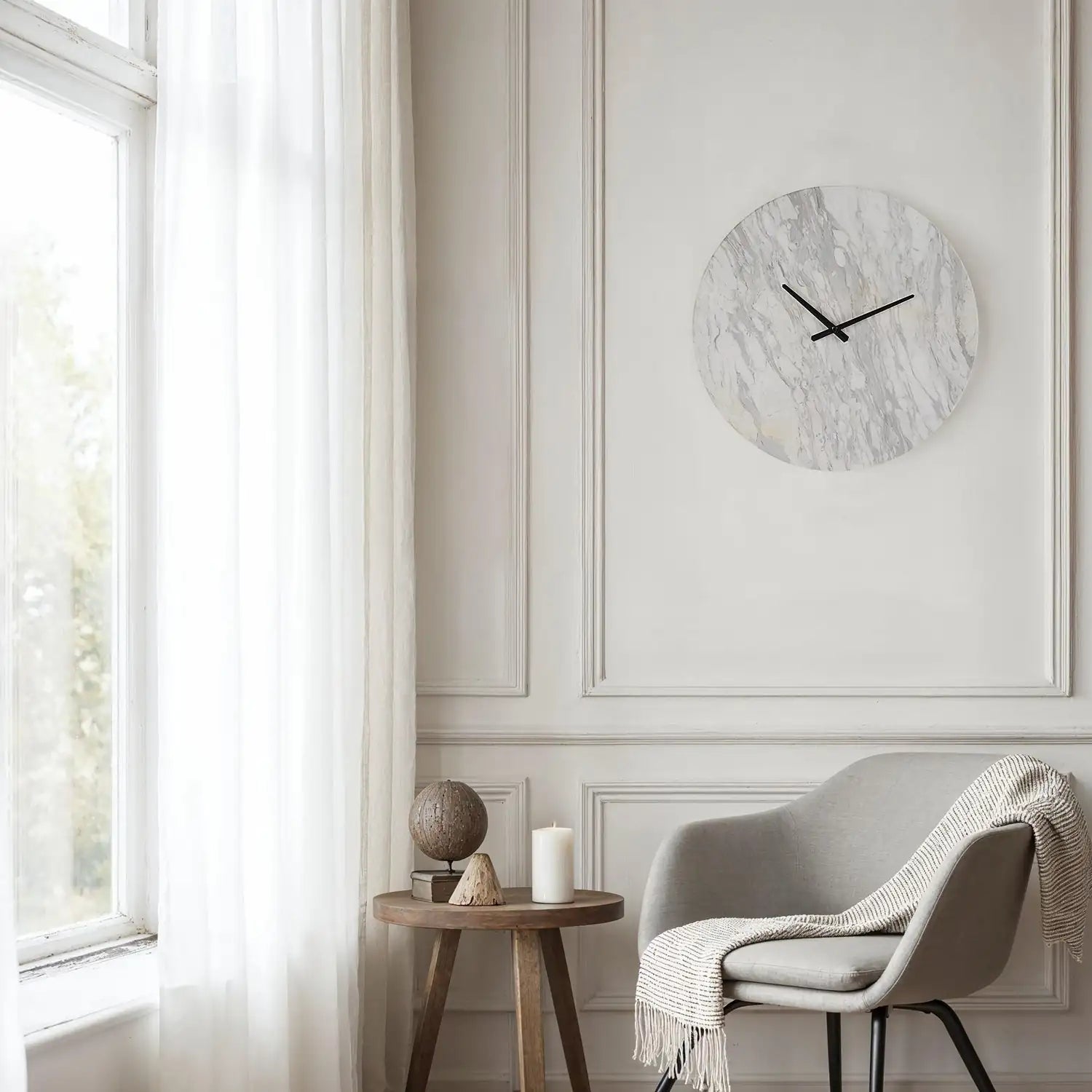 RENWIL DAYTON WALL CLOCK HONED - Decorative Accents