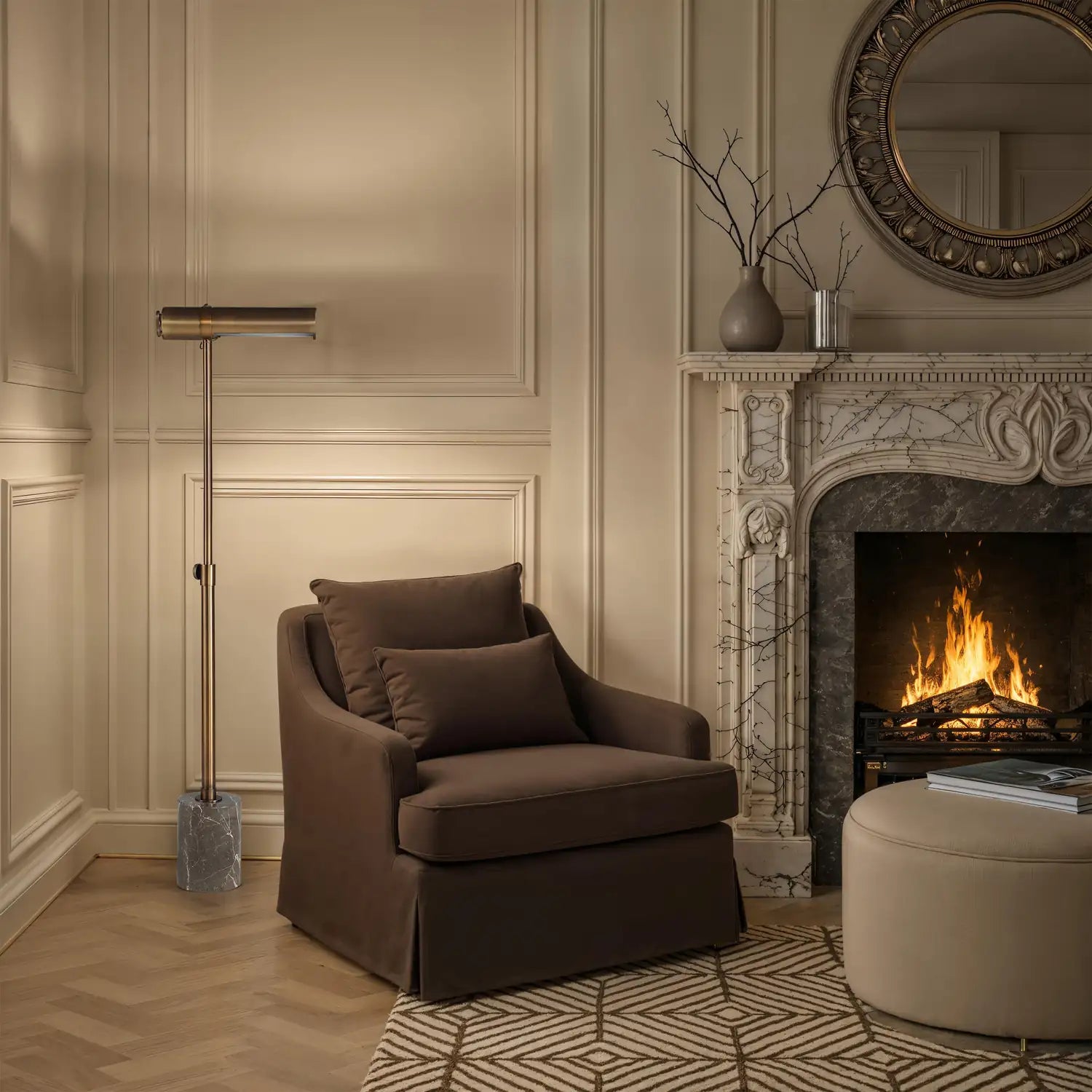 RENWIL, GUSLE FLOOR LAMPS, FLOOR LAMP