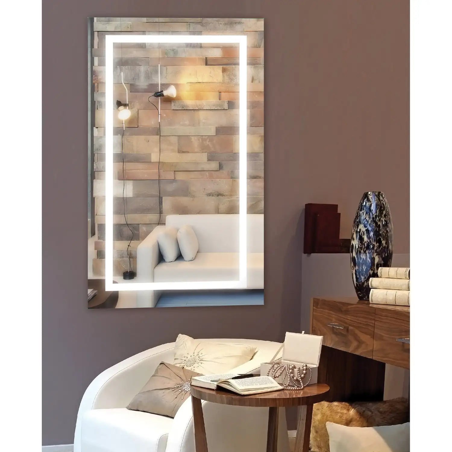 RENWIL ADELE RECTANGLE LED MIRROR - Mirrors
