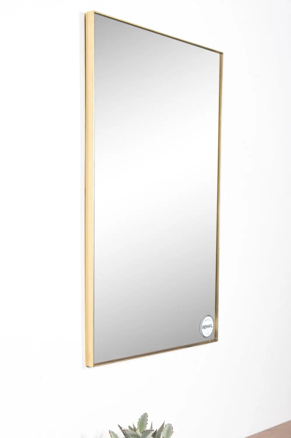 RENWIL FLORENCE RECTANGLE WALL MIRROR YELLOW - Mirrors