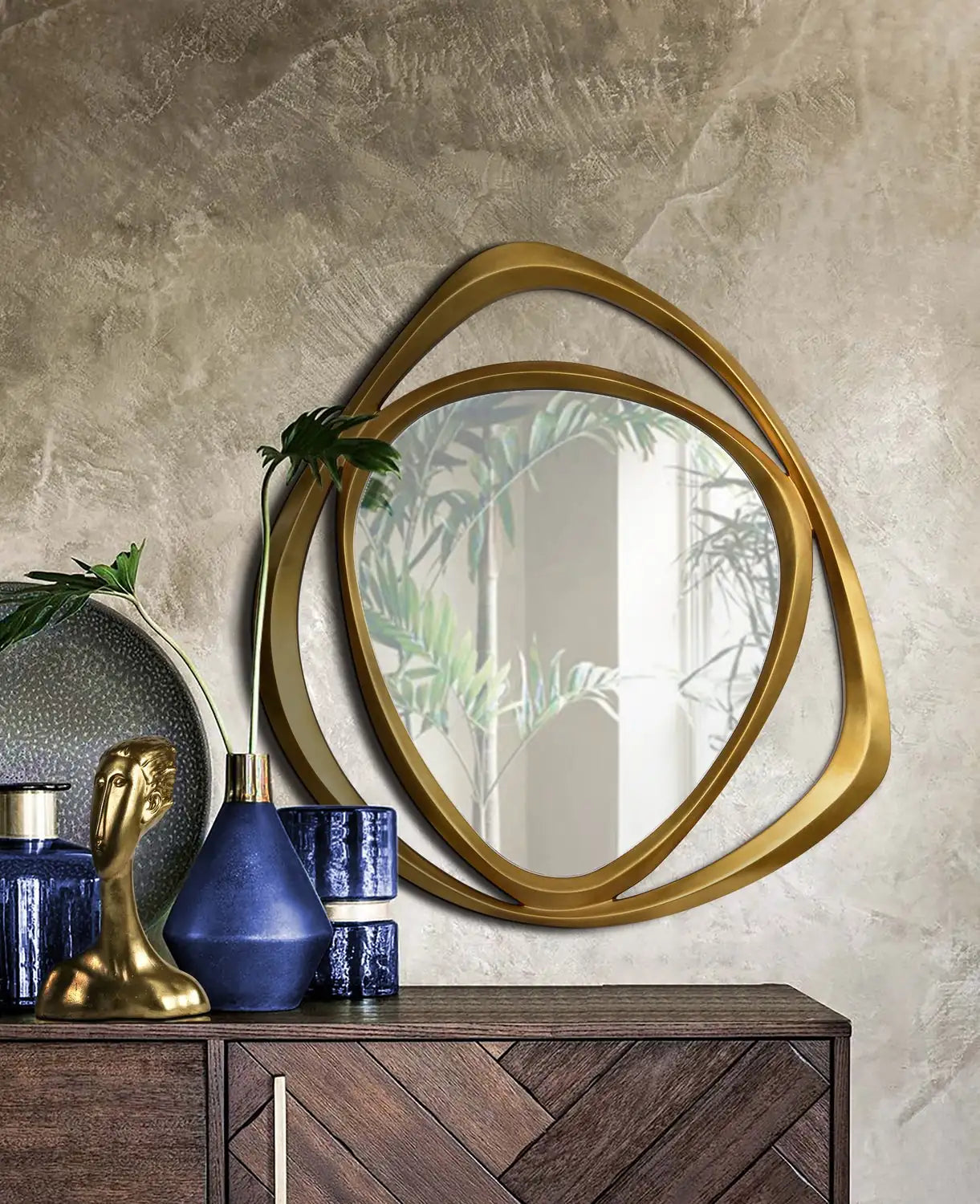 RENWIL GOLDIE IRREGULAR WALL MIRROR YELLOW - Mirrors