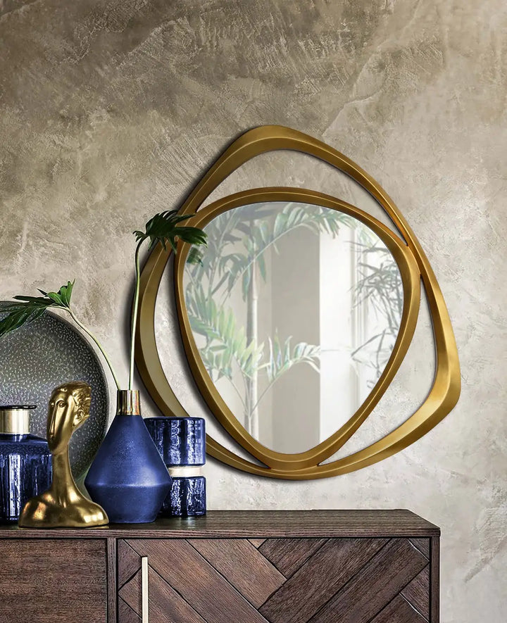 RENWIL GOLDIE IRREGULAR WALL MIRROR YELLOW - Mirrors