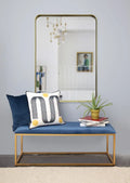 RENWIL BARTON RECTANGLE WALL MIRROR YELLOW - Mirrors
