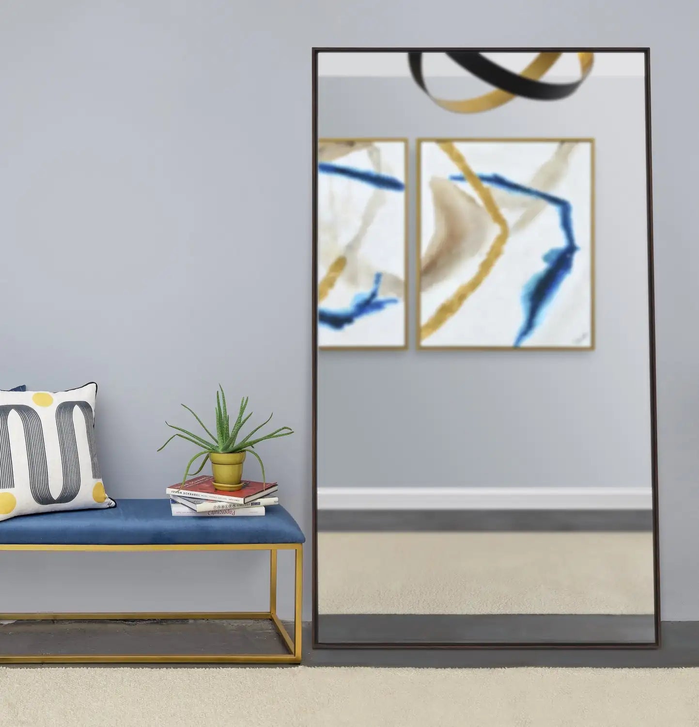RENWIL ANJALINA RECTANGLE FULL LENGTH MIRROR - Mirrors