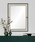 RENWIL GRAY RECTANGLE WALL MIRROR YELLOW - Mirrors
