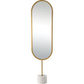 RENWIL TAIO OVAL WALL MIRROR YELLOW - Mirrors
