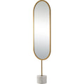 RENWIL TAIO OVAL WALL MIRROR YELLOW - Mirrors