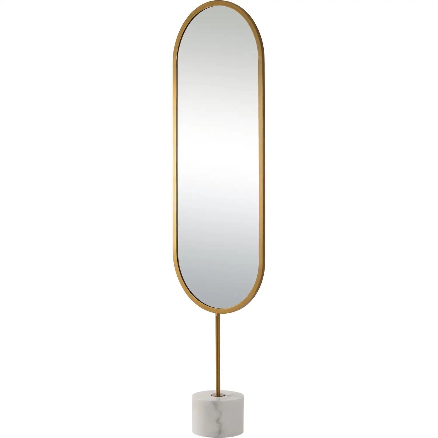 RENWIL TAIO OVAL WALL MIRROR YELLOW - Mirrors