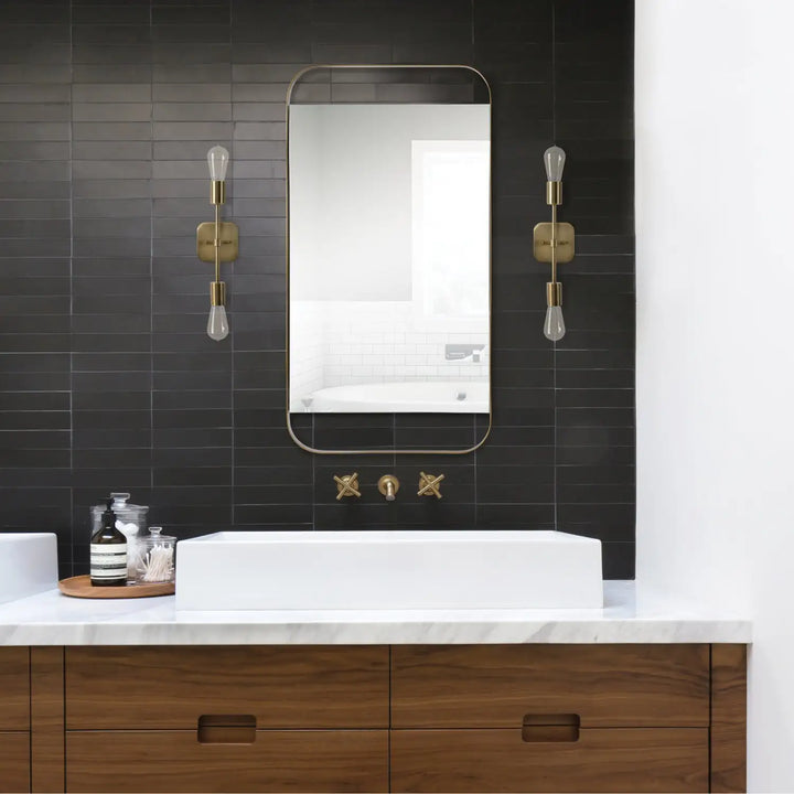 RENWIL ZARIYAH RECTANGLE WALL MIRROR YELLOW - Mirrors