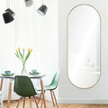 RENWIL MARIUS OVAL FULL LENGTH MIRROR YELLOW - Mirrors