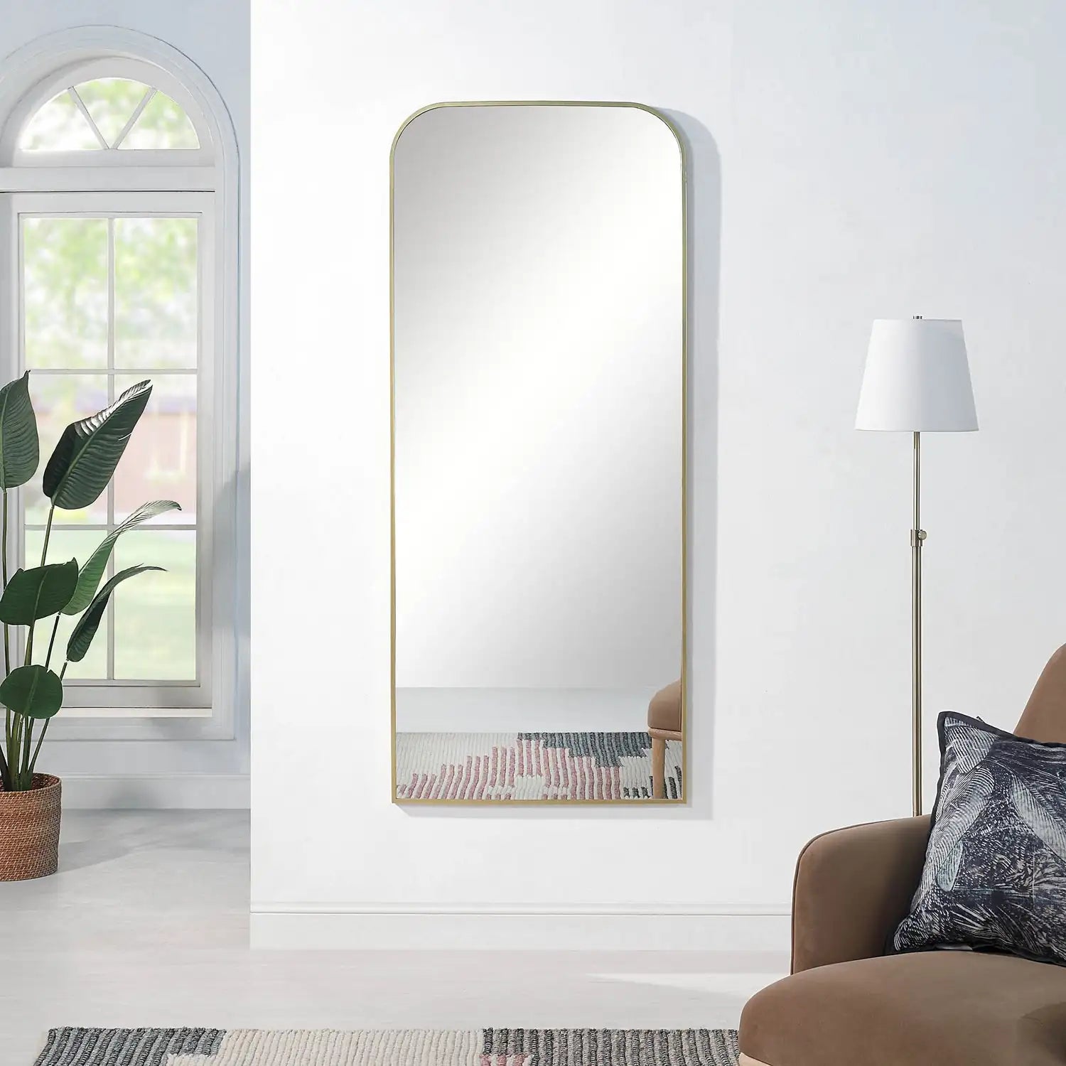 RENWIL MERYEM RECTANGLE FULL LENGTH MIRROR YELLOW - Mirrors