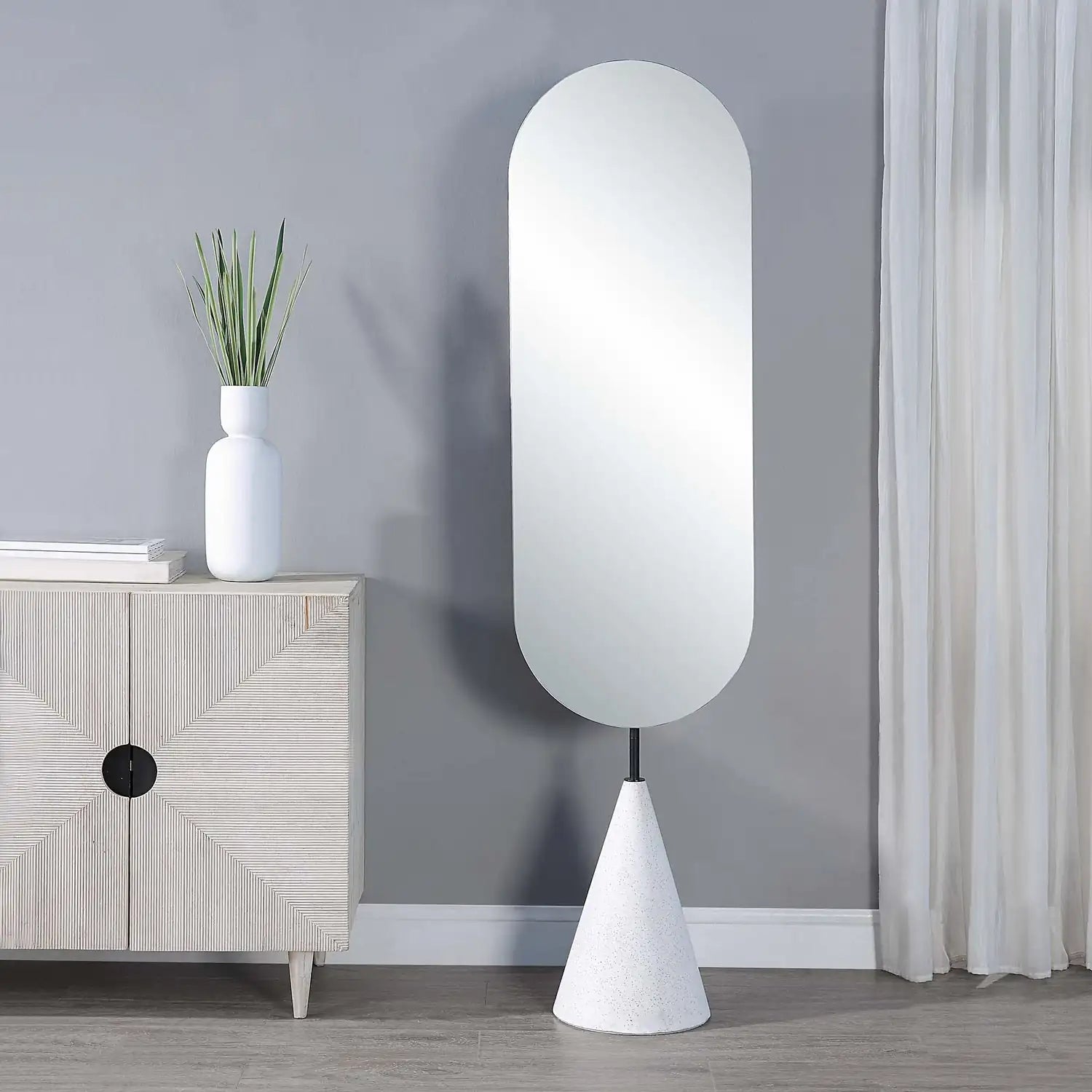 RENWIL VAWN OVAL FULL LENGTH MIRROR - Mirrors