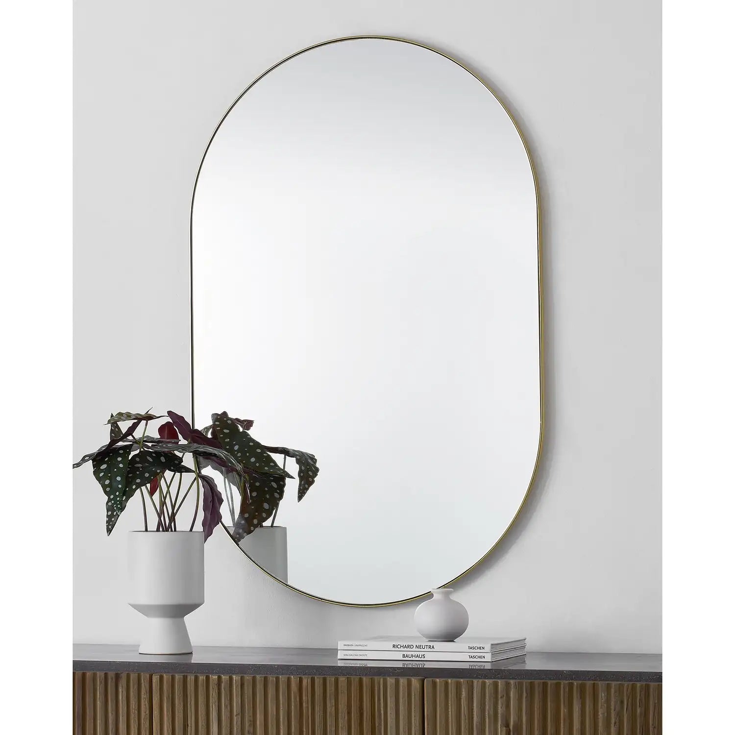 RENWIL BECKAH OVAL WALL MIRROR YELLOW - Mirrors